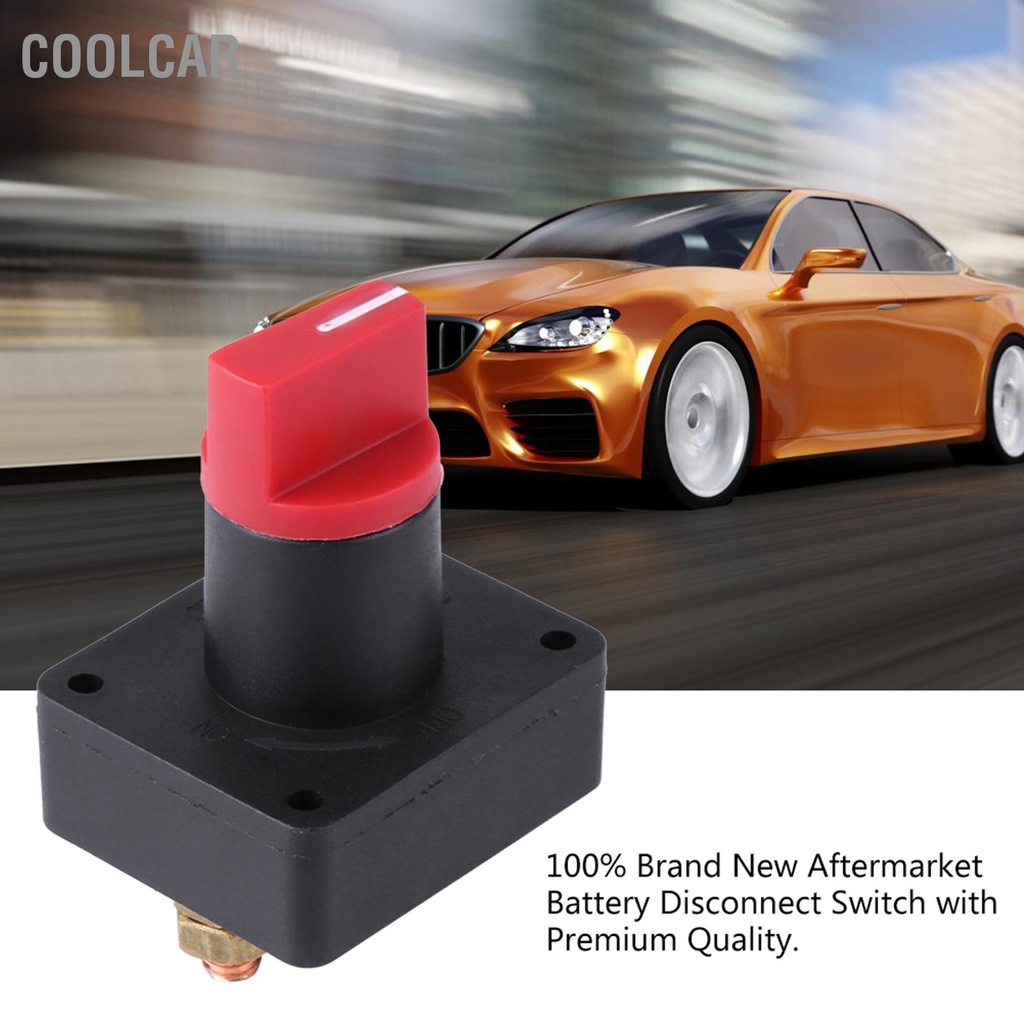 CoolCar 6MM 300A Xe tải Thuyền cách ly ắc quy Ngắt kết nối Công tắc tắt nguồn