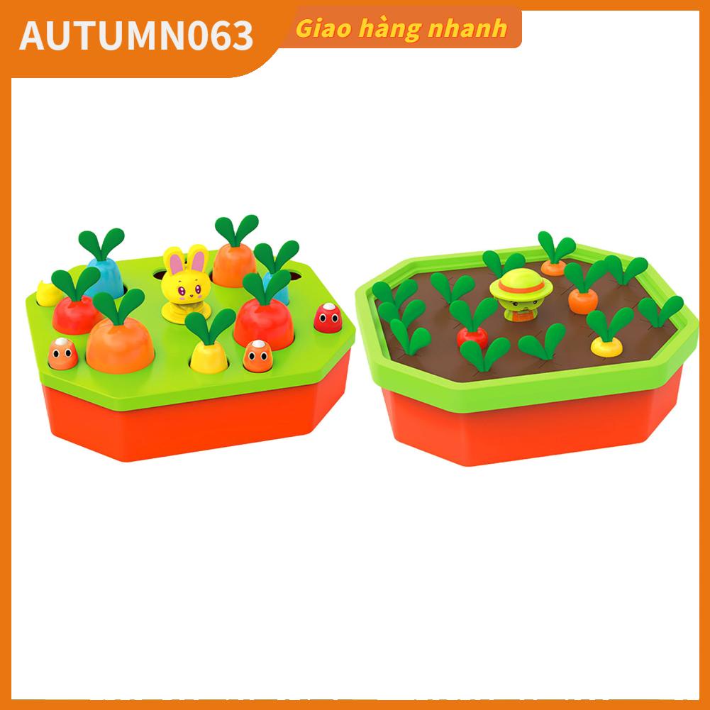 Autumn063 Đồ Chơi Thu Hoạch Cà Rốt Rau Trí Nhớ Trò Hình Dạng Phân Loại Màu Sắc Phát Triển Kỹ Năng Vận Động Tinh Cho Trẻ 4 5 6 Tuổi