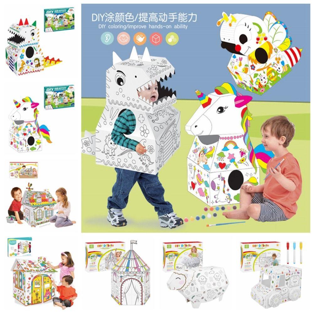 Giovanni Bộ Đồ Chơi Xếp Hình Ngôi Nhà Khủng Long 3D DIY