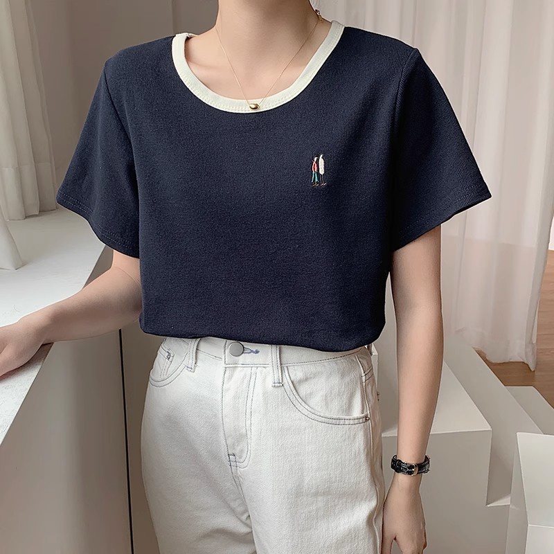 Áo phông áo thun áo quảng châu croptop áo thun màu be áo phông trắng áo phông đen trơn áo croptop basic cặp đôi