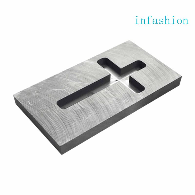Khuôn Nấu Tan Chảy Graphite Hình Chữ Thập Bằng Nhôm Màu Vàng / Bạc