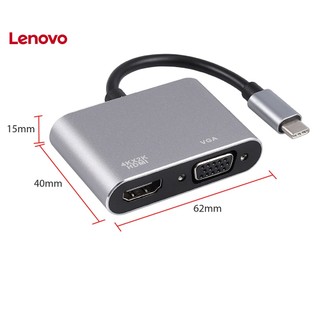 Lenovo Cáp Chuyển Đổi USB 3.1 Type C Sang VGA HDMI-compatible 4K