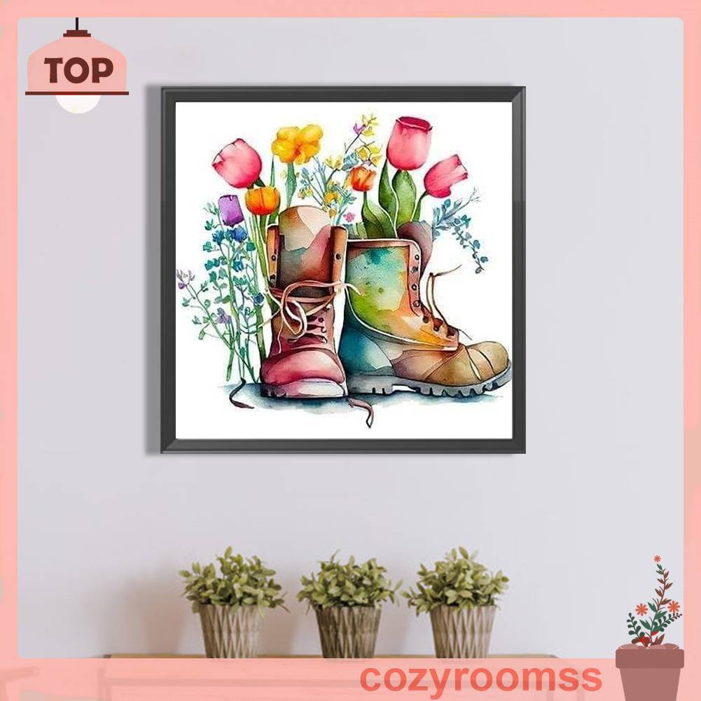 Tranh Đính Đá Kim Cương Toàn Bộ 5D DIY Hình Hoa