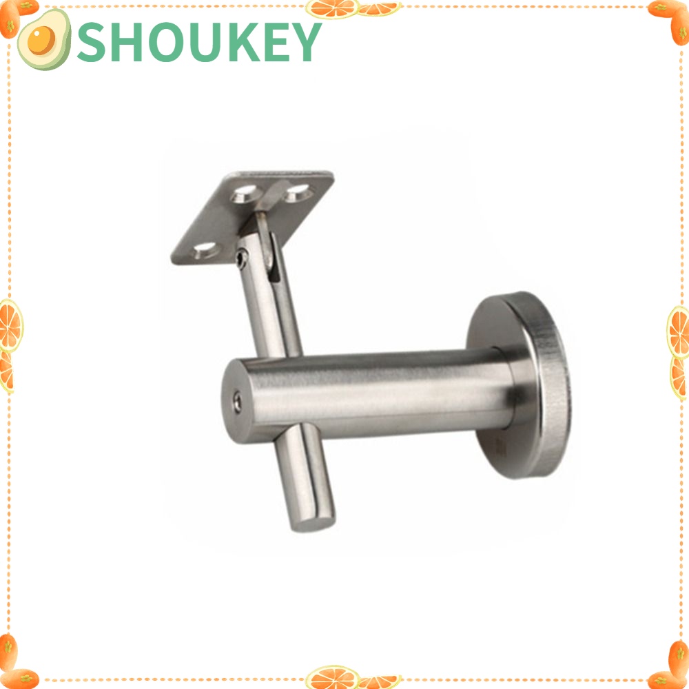 Giá Đỡ Tay Vịn Gắn Tường Bằng Thép Không Gỉ 304 Màu Bạc Điều Chỉnh Được Dành Cho Nhà Cửa / Văn Phòng / Cầu Thang