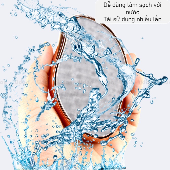 Đá tẩy lông bằng kính nano không đau Có Che tên sản phẩm cho bạn sử dụng dễ dàng tái sử dụng nhiều lần