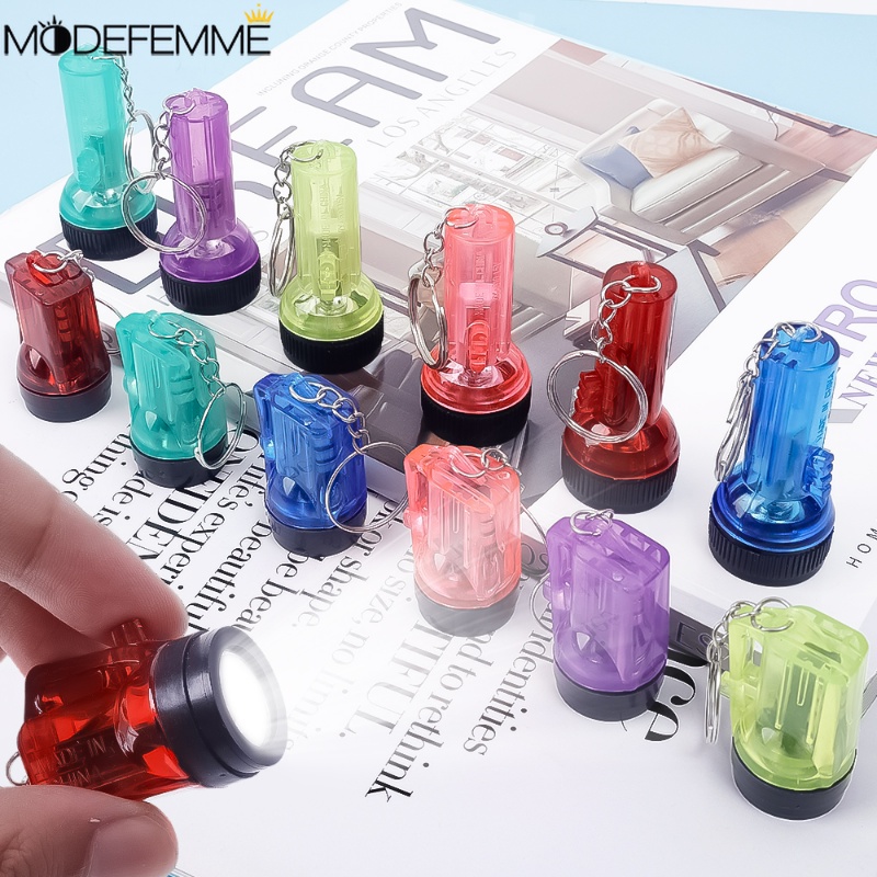 Móc Khóa Đèn Pin Led Mini / Đèn Pin Bằng Nhựa Dạ Quang Độc Đáo Tiện Dụng Mang Theo Cắm Trại / Tiệc Tùng