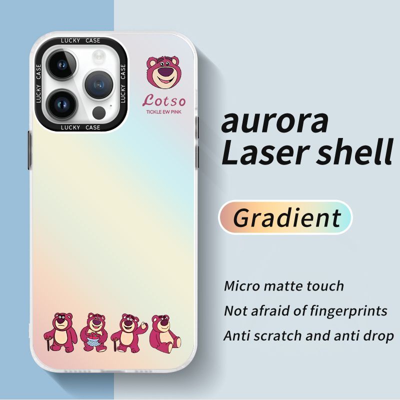 Ốp Điện Thoại IMD Màu Trơn Họa Tiết Gấu Dễ Thương Cho Iphonexr128Plus 1314