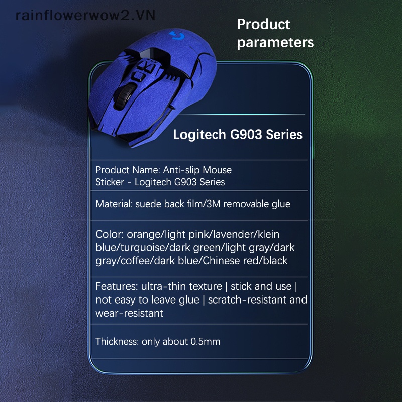 Miếng Dán Chuột Handmade Chống Trượt Chống Mồ Hôi Cho Logitech G903 (H)