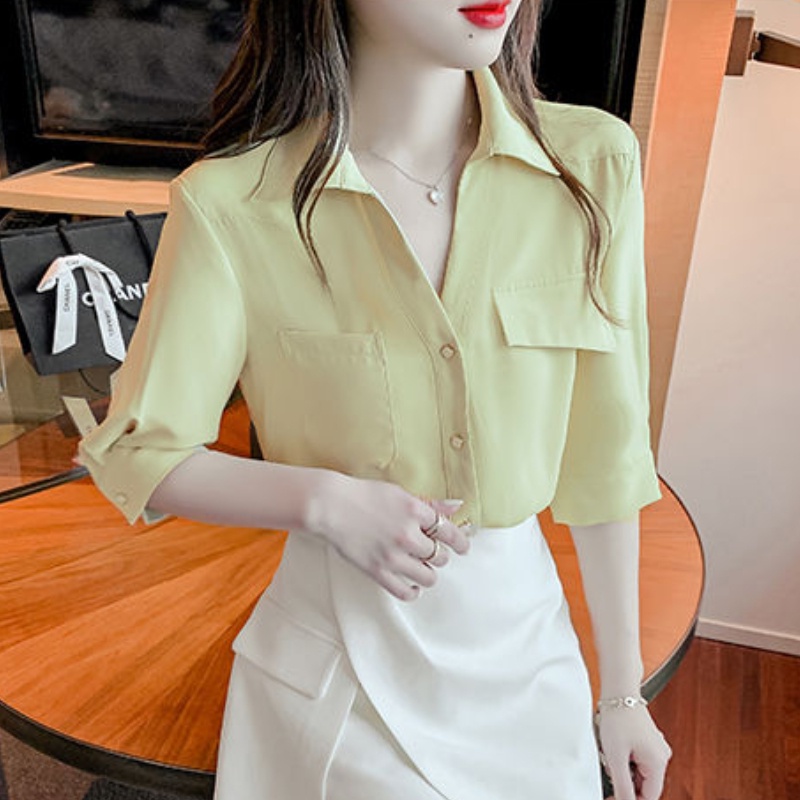 Áo Sơ Mi Dáng Rộng Thời Trang Mùa Hè Hàn Quốc 2023 Dành Cho Nữ