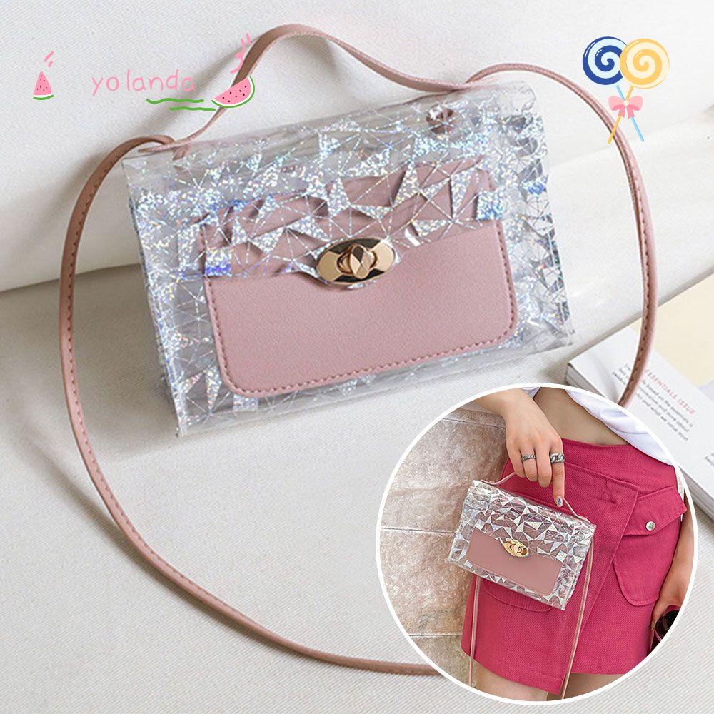 YOLA Túi Xách Nữ Da PU Mềm Trong Suốt