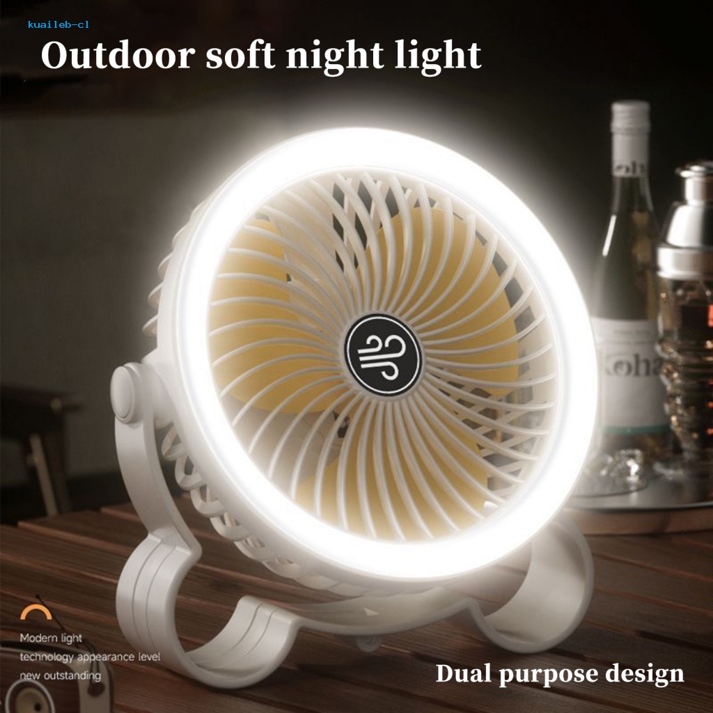 Quạt Làm Mát Để Bàn 5V 4W Đa Năng Có Thể Sạc Lại Kèm Móc Treo Tiện Dụng