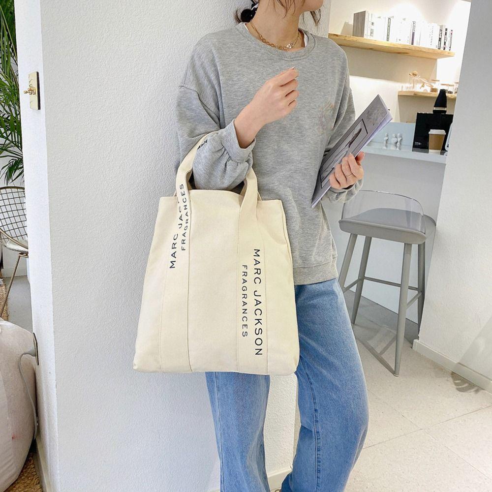 Túi Xách Vải Canvas 26 Chữ Phong Cách Hàn Quốc Cho Nữ