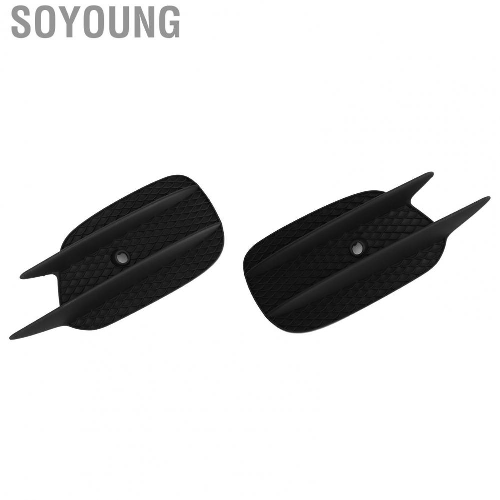 Soyoung 1 Pair Fog Light Frame Trim 2138856800 2138856700 Side Lamp Cover Replacement For Benz E‑Class AMG Line W213 S213 17-20