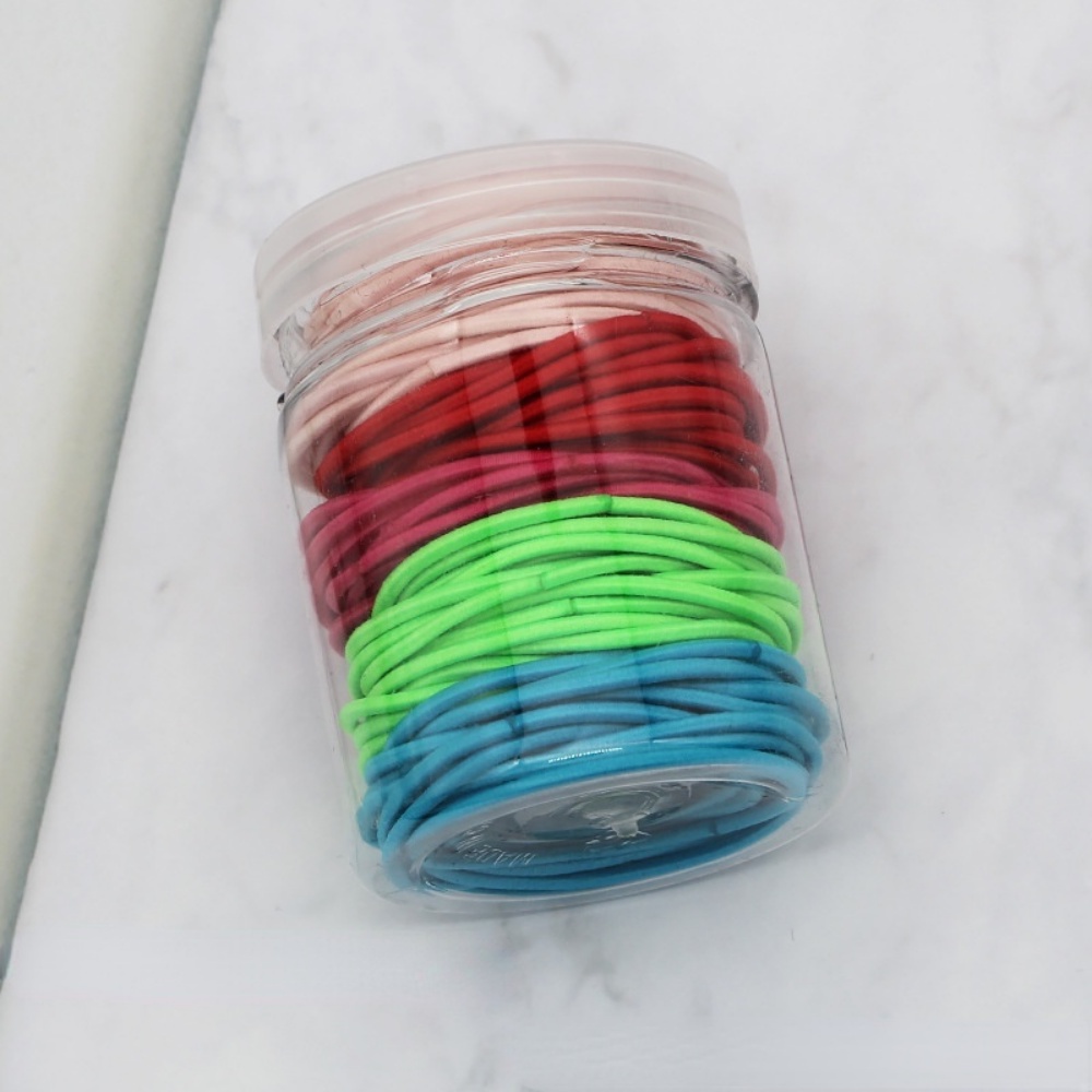 Set 1000 Dây Buộc Tóc Co Giãn Màu Sắc Ngọt Ngào Đơn Giản DULA777