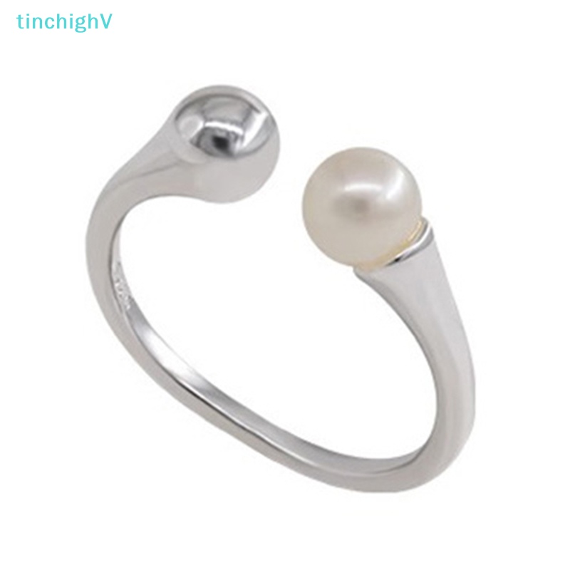 [TinchighV] Nhẫn Đính Ngọc Trai Nhân Tạo Tối Giản Dễ Thương Có Thể Điều Chỉnh Kích Thước Phong Cách Hàn Quốc Cho Nữ [Mới]
