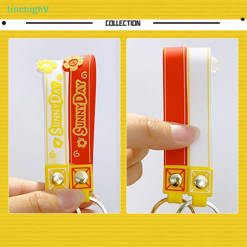 [TinchighV] Móc Chìa Khóa Hình Bông Hoa Hoạt Hình Vui Nhộn Hợp Thời Trang Dành Cho Cặp Đôi Đi Học [Mới]