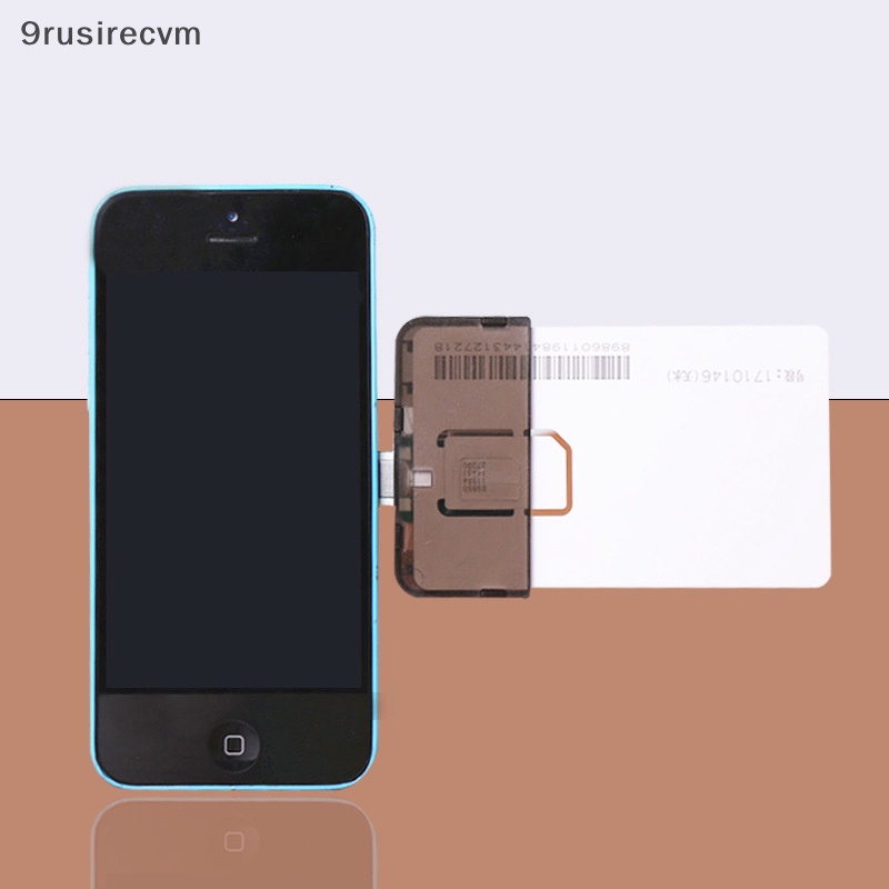 {9rusirecvm} Bộ chuyển đổi thẻ Sim Đầu đọc thẻ Sim Mini Sim nano cho IOS phone5/6/7/8/x (Plug & Play) mới