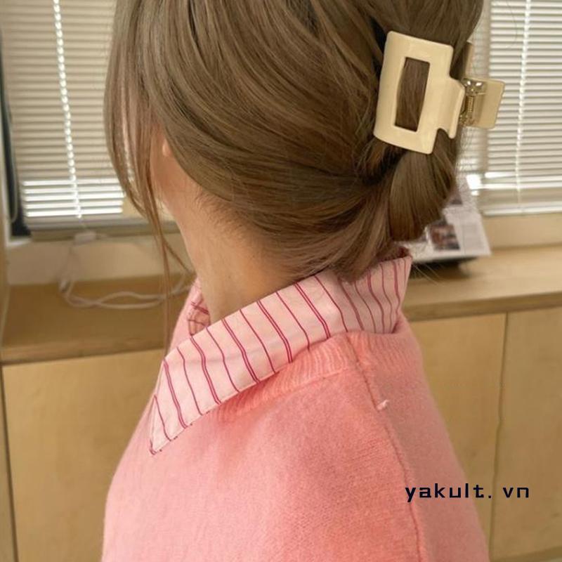 🎀 yakult 🎀Kẹp Tóc Mini Hình Vuông Dễ Thương Phong Cách Hàn Quốc Cho Nữ