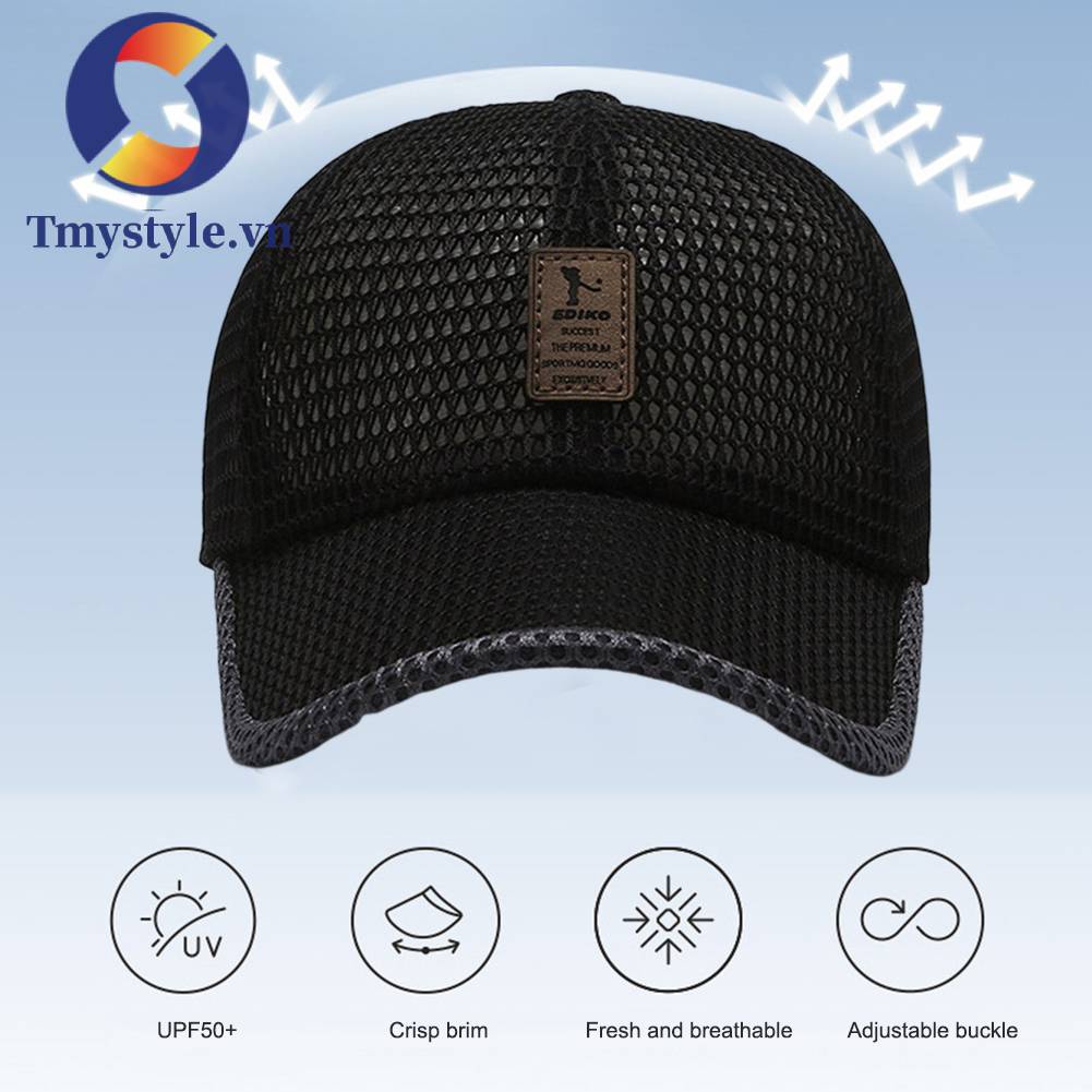 Mũ Lưỡi Trai Phối Lưới Thoáng Khí Thời Trang Mùa Hè Cho Nam Và Nữ