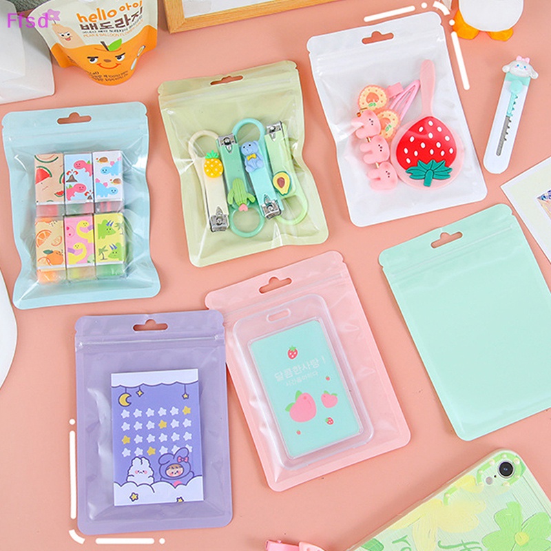 Set 10 Túi Đựng Thẻ Ảnh Thần Tượng Kpop Màu Kẹo