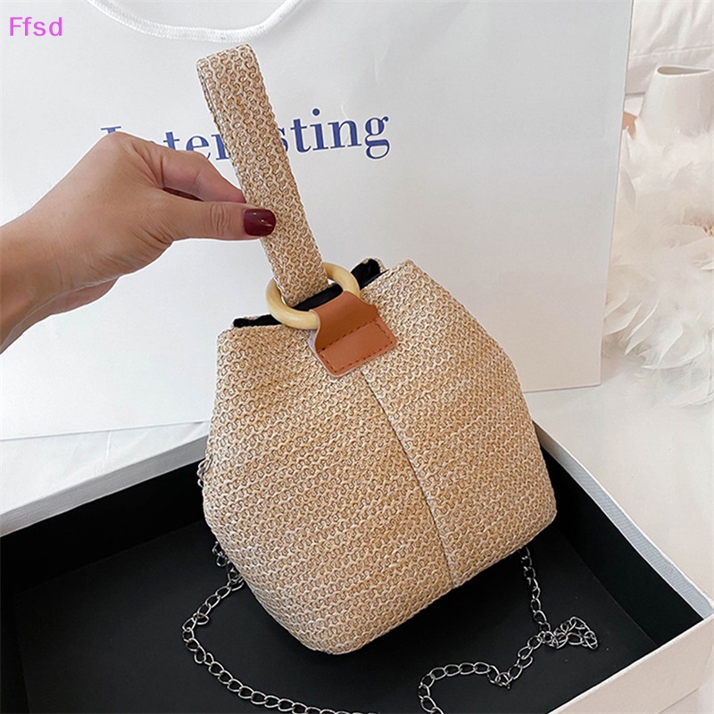 {Ffsd} Túi Đeo Chéo Dệt Nhẹ Nhàng Thanh Lịch Giản Dị Cho Nữ * Bán Chạy