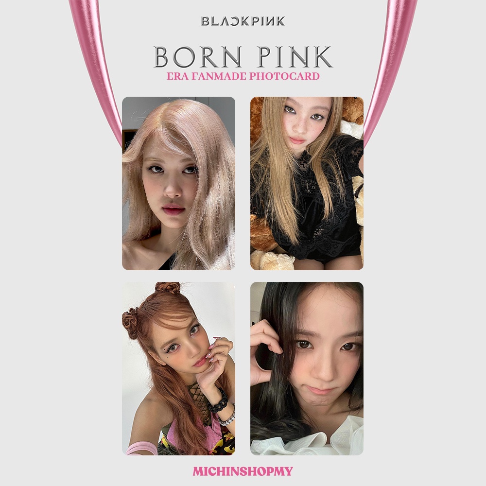 Thẻ Card Bo Góc Thành Viên BLACKPINK - Chủ Đề BORN PINK ERA - Cán Sần Xịn