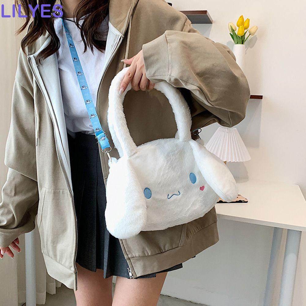 LILYES Túi Đeo Vai Kuromi JK Đựng Son Môi / Đồ Trang Điểm Sức Chứa Lớn In Họa Tiết Melody Cinnamoroll Ngọt Ngào Cho Nữ