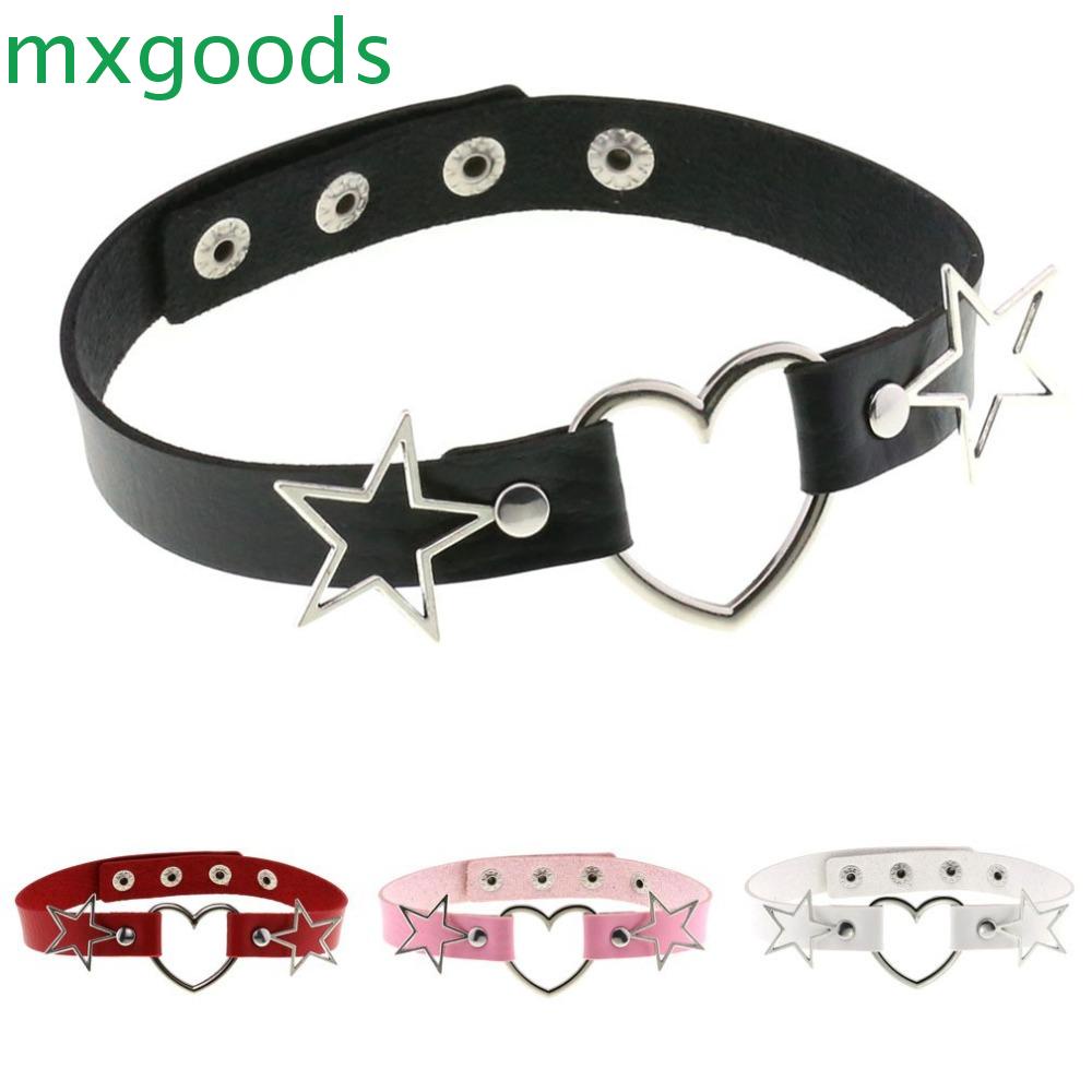 MXGOODS Vòng Cổ Choker Hình Trái Tim Phong Cách Gothic Thời Trang Cho Nữ