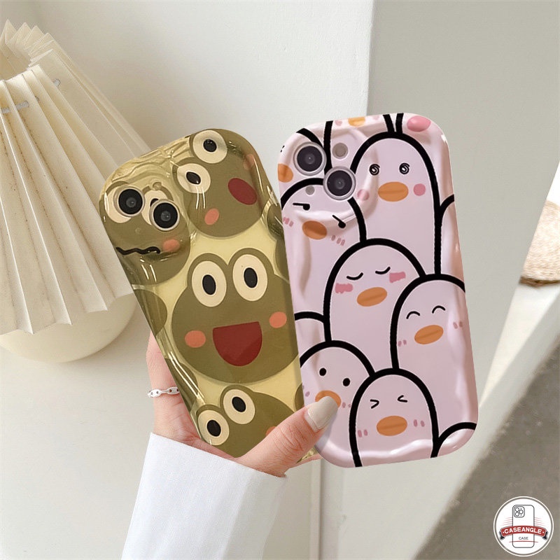 Ốp Điện Thoại Mềm Hình Vịt / Ếch 3D Cho Oppo A15 A7 A96 A17 A1K A95 A16 A57 A9 A77S A54 A74 A17K A5s A77 A55 A16s A76 A12 A31 A3s A5 A53 2020 A52 A15s