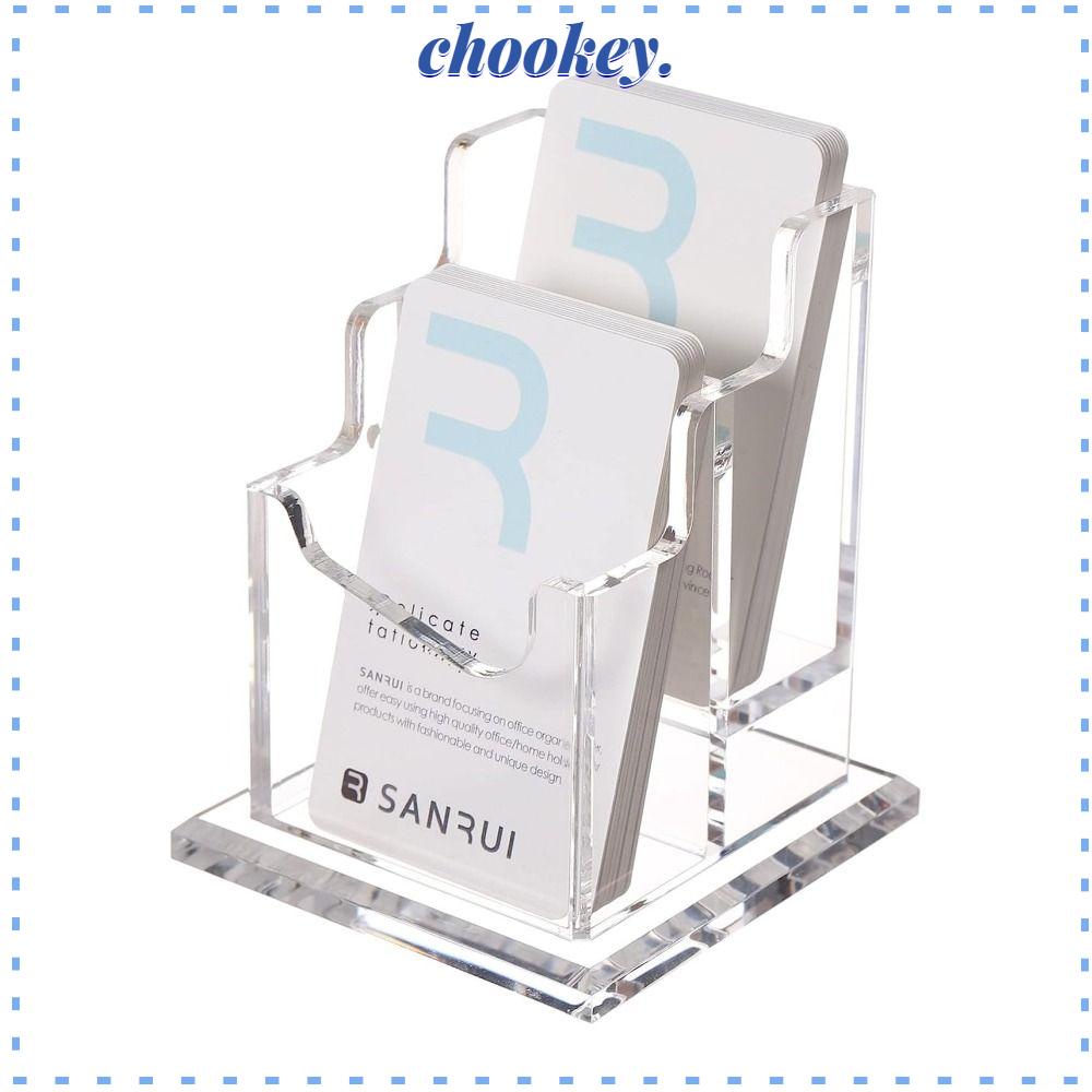 CHOOKEY Kẹp Giữ Ảnh Bằng Acrylic Trong Suốt Dùng Trang Trí Văn Phòng