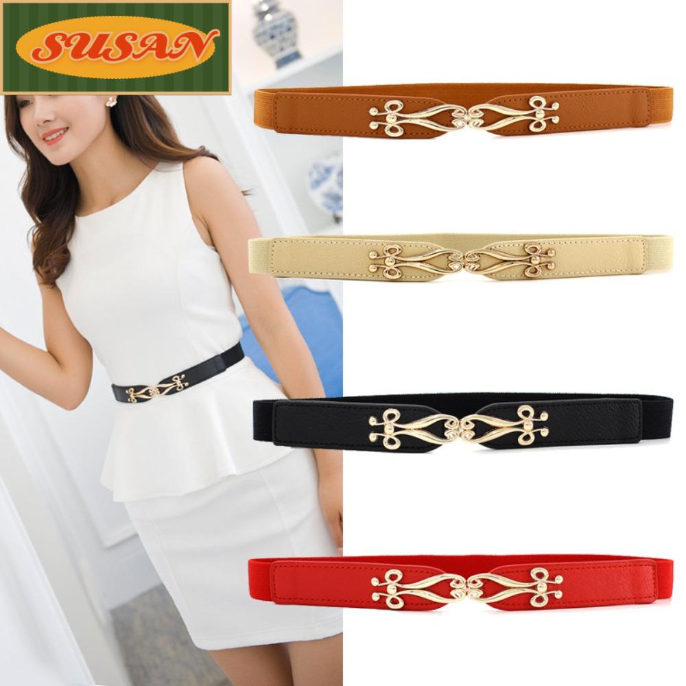 SUSANS Thắt Lưng Mỏng Co Giãn Tốt Thiết Kế Dễ Phối Đồ Hợp Thời Trang