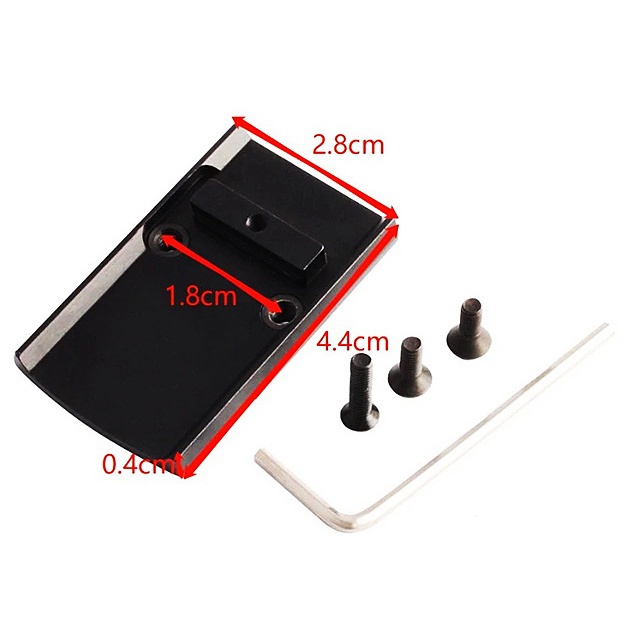 Đế Chiến Thuật Rmr Base G17 G19 Bằng Kim Loại Chuyên Dụng Cho Mô Hình Đồ Chơi Chiến Thuật