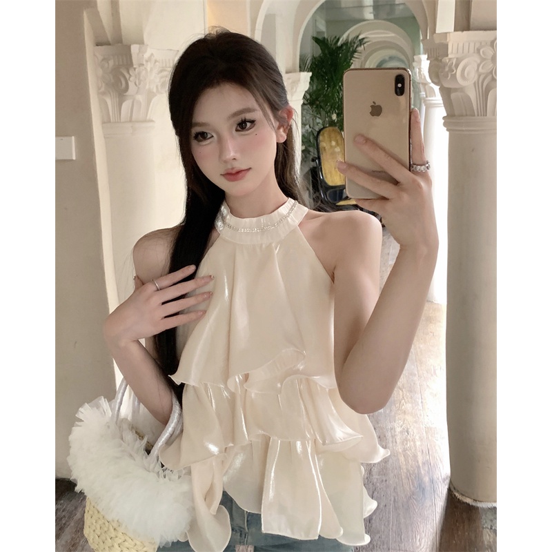 Áo Không Tay Dáng Rộng Thiết Kế Ngọt Ngào Thời Trang