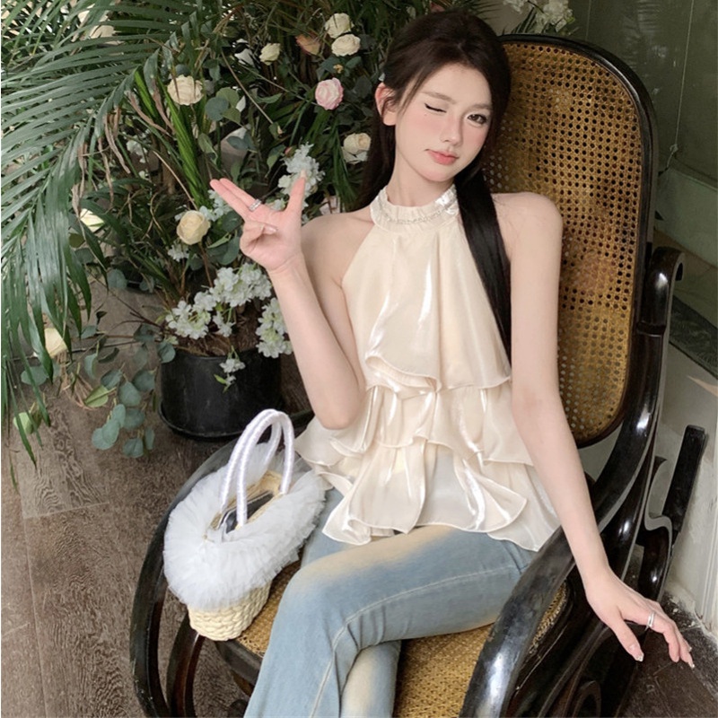 Áo Không Tay Dáng Rộng Thiết Kế Ngọt Ngào Thời Trang