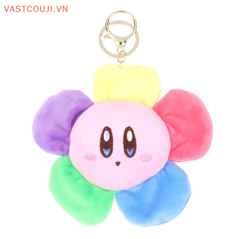 Móc Khóa Hình Hoa Hướng Dương Kirby Nhồi Bông Nhiều Màu Sắc Dễ Thương