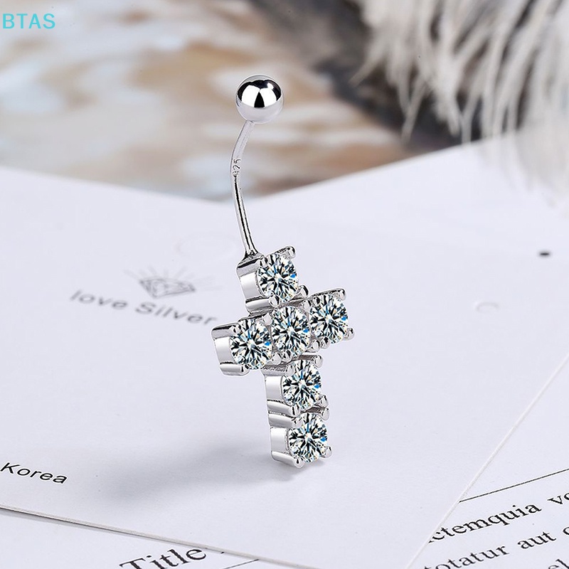 Khuyên Rốn Hình Thánh Giá Đính Đá Quyến Rũ Thời Trang Cho Nữ