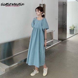 Đầm Tay Ngắn Dáng Rộng Màu Sắc Đơn Giản Có Size Lớn Cho Người 100KG