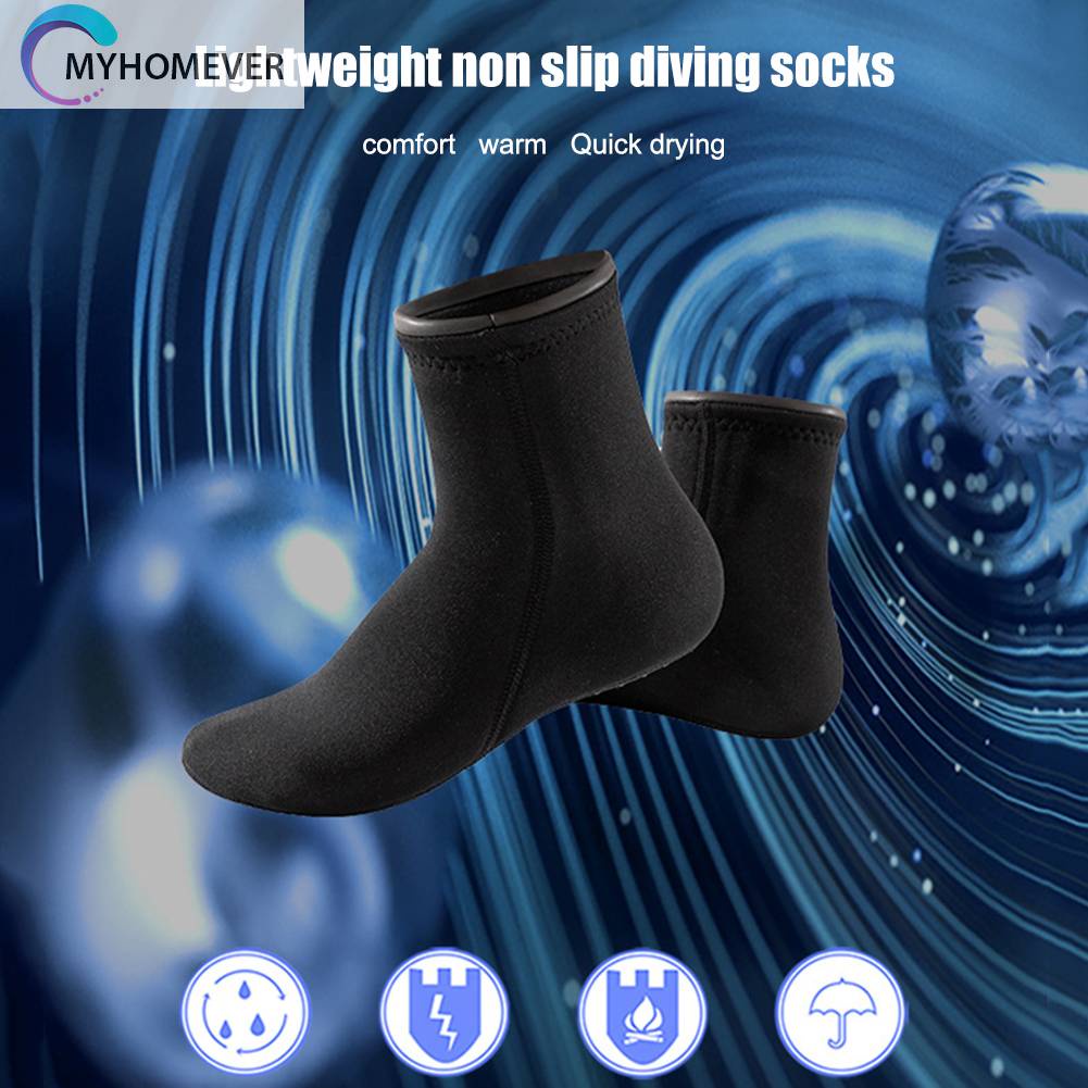 Vớ Đi Biển Bằng Neoprene Gọn Nhẹ Chống Trượt Giữ Ấm Mùa Đông Cho Nam Nữ