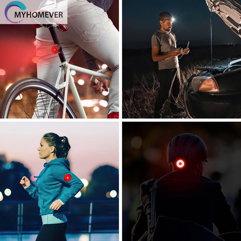 Đèn LED Chiếu Hậu Cho Xe Đạp 30LM 250mAh 7 Chế Độ Sáng, Chống Thấm Nước