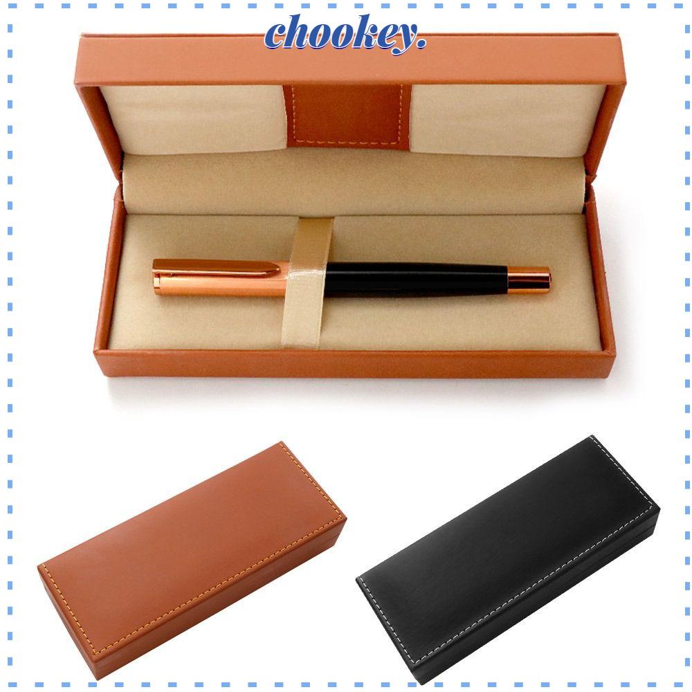 CHOOKEY Hộp Bút Da Pu Cỡ Lớn Thiết Kế Đơn Giản Sáng Tạo