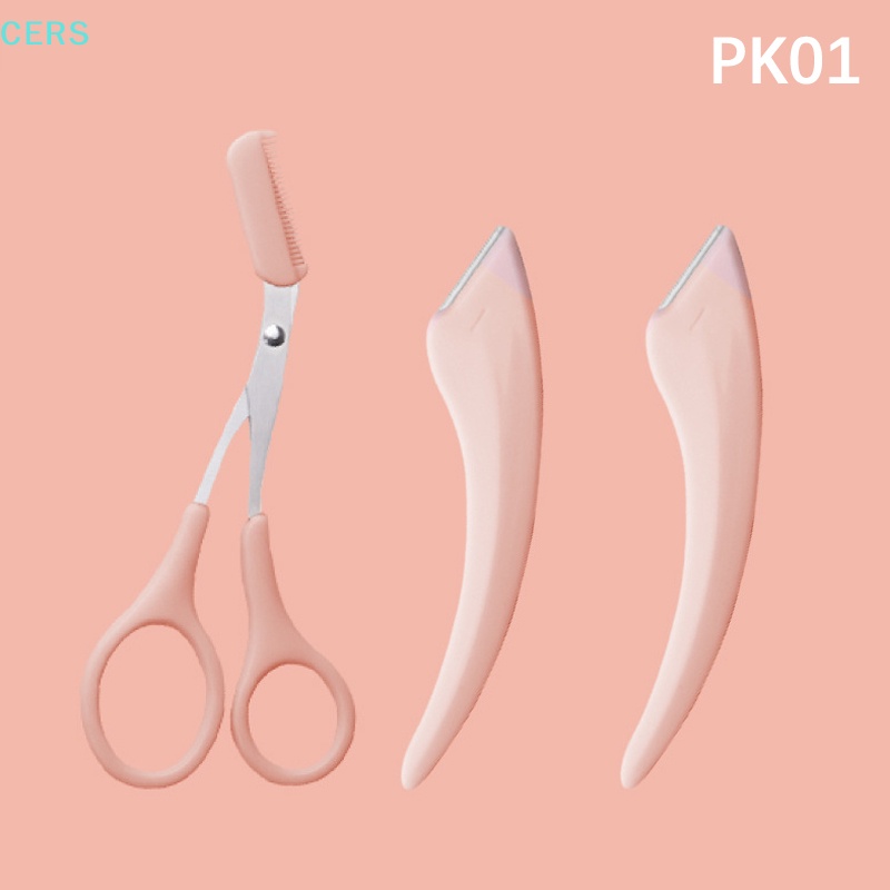 Bộ 1 / 2 / 3 Kéo Cắt Tỉa Lông Mày Cho Nữ