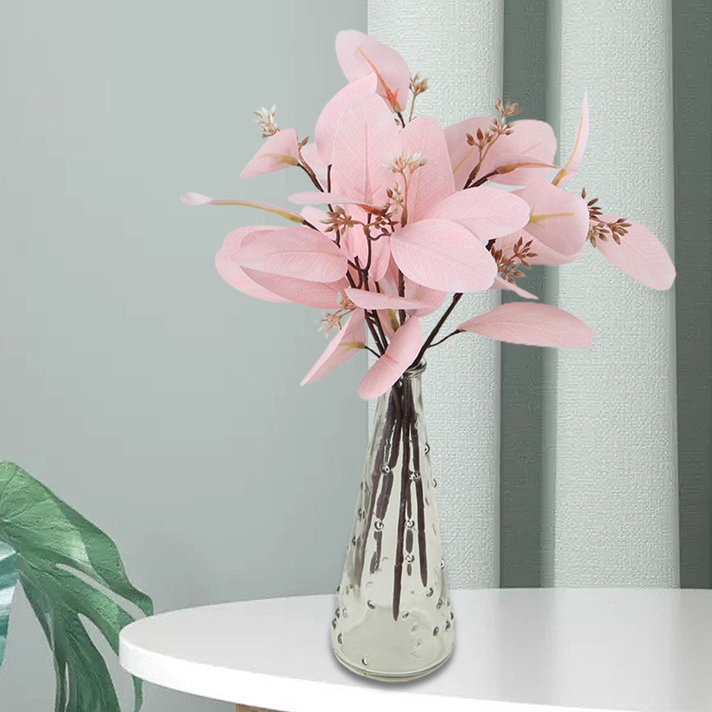 (Bất Ngờ) Bó Hoa Khuynh Diệp Nhân Tạo Tươi Tắn Không Tưới Nước Trang Trí Nhà Cửa