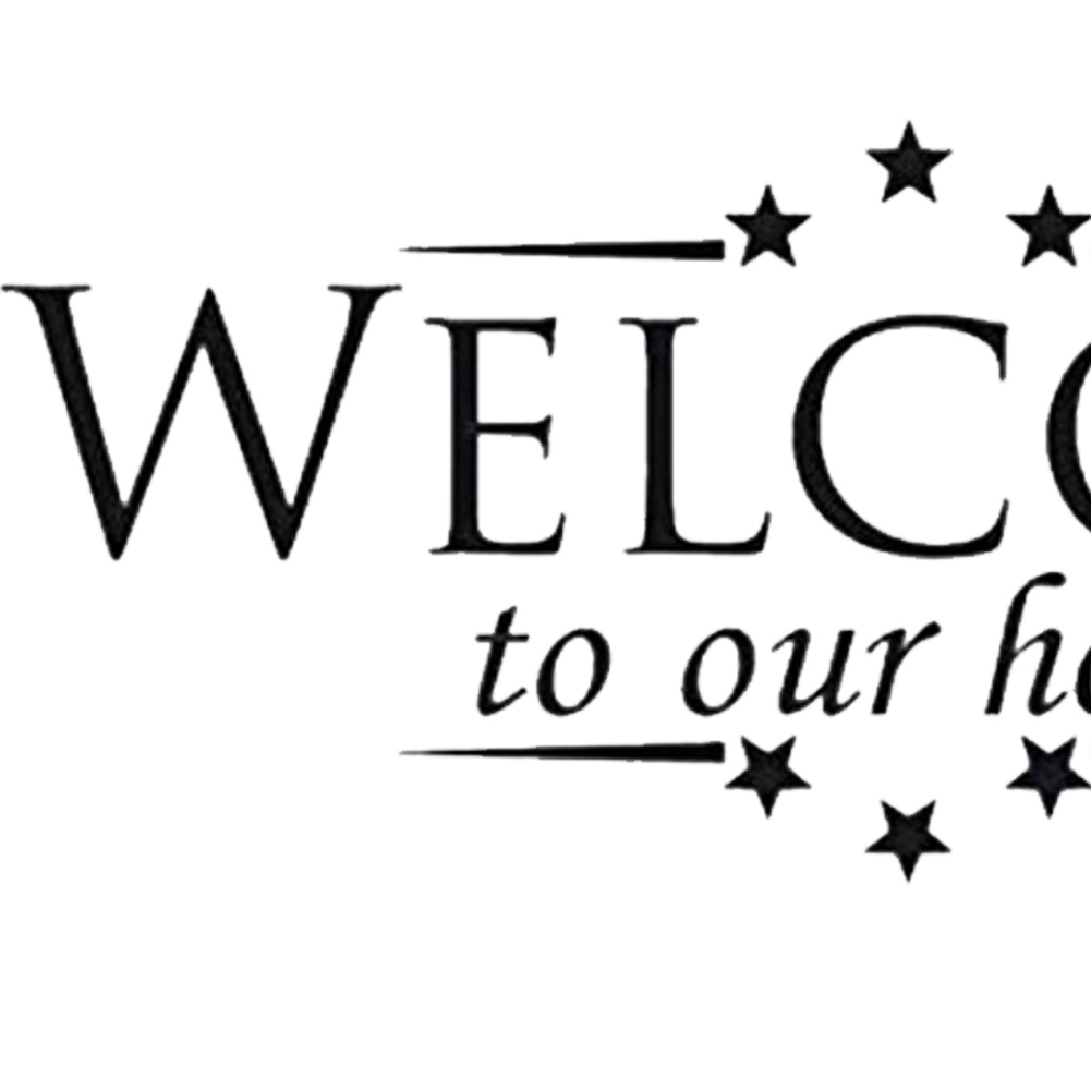 (Bất Ngờ) Hình Dán Tường Chào Mừng Đến Nhà Chúng Tôi Ngôi Sao Có Thể Tháo Rời