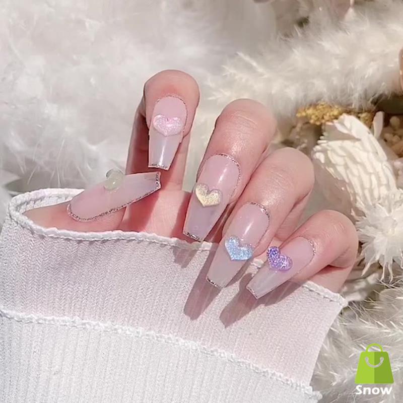 Bộ 100 HạT ĐíNh Trang Trí MóNg 3D Trong SuốT