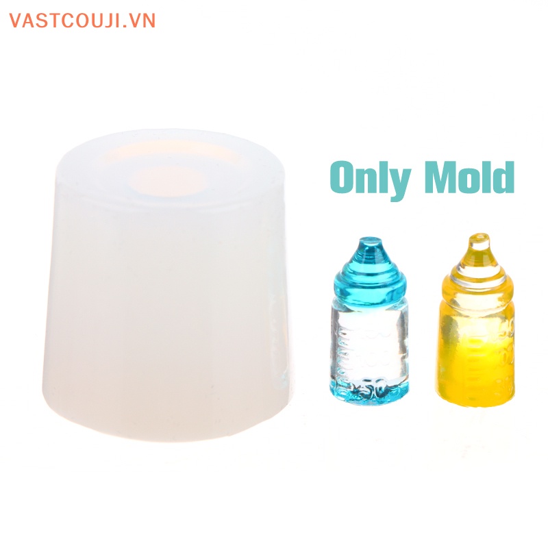 Khuôn Silicon Làm Bình Sữa Ăn Mini Tỉ Lệ 1: 12 Trang Trí Nhà Búp Bê DIY