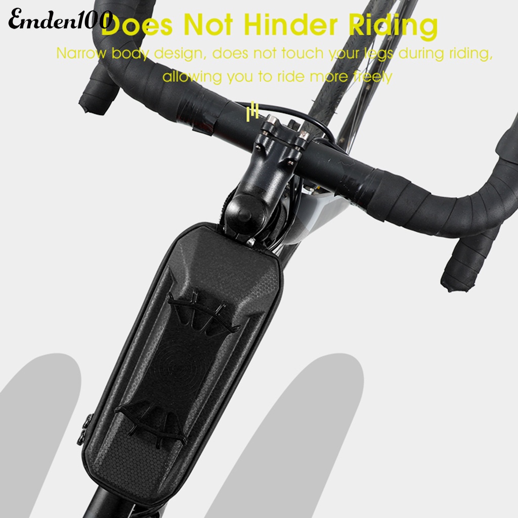 [EMDEN] Túi Đựng Điện Thoại Di Động Đa Năng Khóa Kéo Nhỏ Gọn Ổn Định Chống Thấm Nước Có Thể Xoay Cho Xe