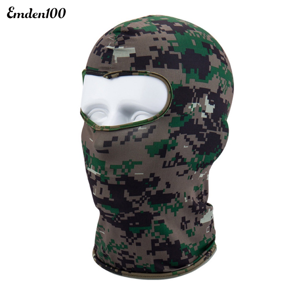 Mũ Che Mặt Chống Gió Thoáng Khí Họa Tiết Rằn Ri Cho Nam Và Nữ