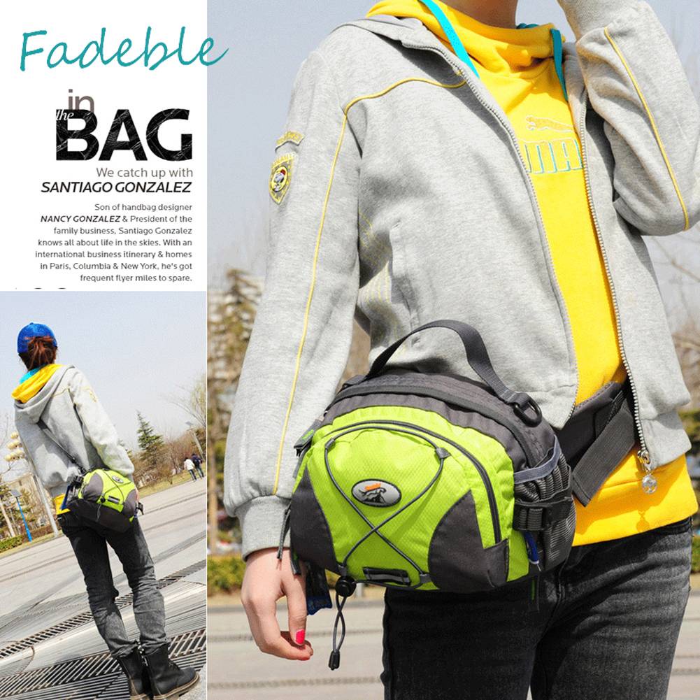 Túi Đeo Hông / Vai Bằng Nylon Dây Đeo Phản Quang Có Thể Điều Chỉnh