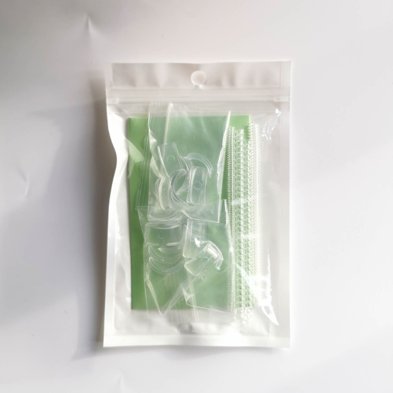 1 Bộ Vòng Kẹp Vô Hình Bằng Resin Trong Suốt Có Thể Điều Chỉnh Kích Thước Cho Nam Và Nữ