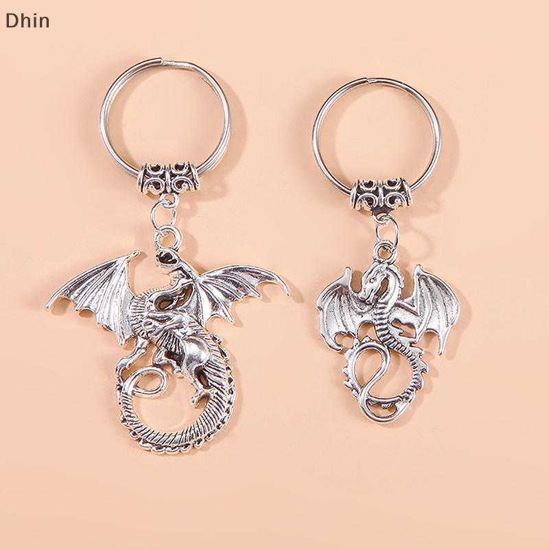 Móc Khóa Hình Rồng Bằng Hợp Kim Phong Cách Vintage Thời Trang